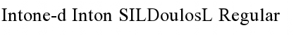 Download Intone-d Inton SILDoulosL Font Download Intone-d Inton SILDoulosL Font