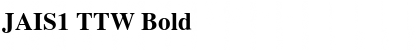 Download JAIS1 TTW Font Download JAIS1 TTW Font