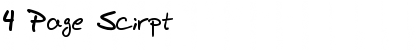 Download 4 Page Scirpt Font Download 4 Page Scirpt Font