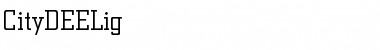 Download CityDEELig Font Download CityDEELig Font
