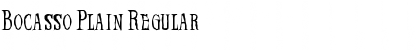 Download Bocasso Plain Font Download Bocasso Plain Font