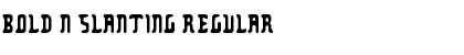Download Bold n Slanting Font Download Bold n Slanting Font