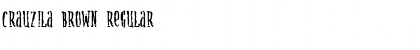 Download Crauzila Brown Font Download Crauzila Brown Font