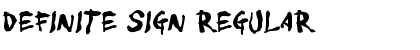 Download Definite Sign Font Download Definite Sign Font