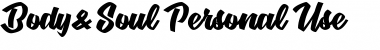 Download BodySoul personal Use Font Download BodySoul personal Use Font