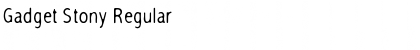 Download Gadget Stony Font Download Gadget Stony Font
