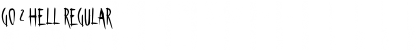 Download Go 2 Hell Font Download Go 2 Hell Font