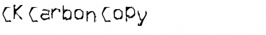 Download CK Carbon Copy Font Download CK Carbon Copy Font