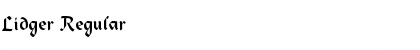 Download Lidger Font Download Lidger Font