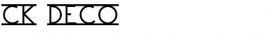 Download CK Deco Font Download CK Deco Font