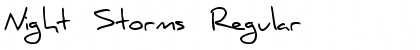 Download Night Storms Font Download Night Storms Font