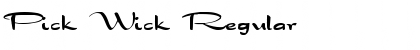 Download Pick Wick Font Download Pick Wick Font