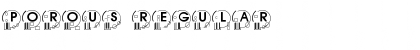 Download Porous Font Download Porous Font
