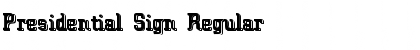 Download Presidential Sign Font Download Presidential Sign Font