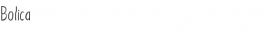 Download BOLICA Font Download BOLICA Font