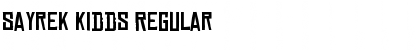 Download Sayrek Kidds Font Download Sayrek Kidds Font