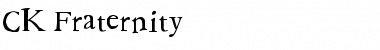 Download CK Fraternity Font Download CK Fraternity Font