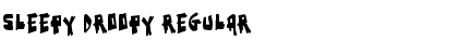 Download Sleepy Droopy Font Download Sleepy Droopy Font