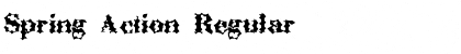 Download Spring Action Font Download Spring Action Font