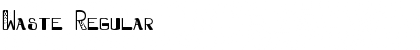 Download Waste Font Download Waste Font