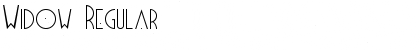 Download Widow Font Download Widow Font