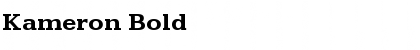 Download Kameron Font Download Kameron Font