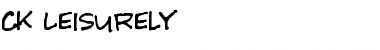 Download CK Leisurely Font Download CK Leisurely Font