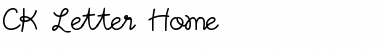 Download CK Letter Home Font Download CK Letter Home Font