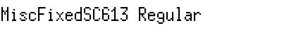 Download MiscFixedSC613 Font Download MiscFixedSC613 Font