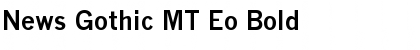 Download News Gothic MT Eo Font Download News Gothic MT Eo Font