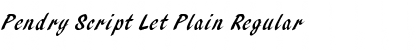 Download Pendry Script Let Plain Font Download Pendry Script Let Plain Font