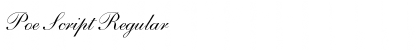 Download Poe Script Font Download Poe Script Font