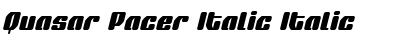 Download Quasar Pacer Italic Font Download Quasar Pacer Italic Font