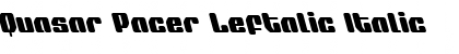 Download Quasar Pacer Leftalic Font Download Quasar Pacer Leftalic Font