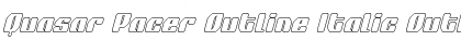Download Quasar Pacer Outline Italic Font Download Quasar Pacer Outline Italic Font