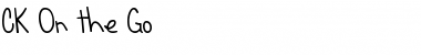 Download CK On the Go Font Download CK On the Go Font