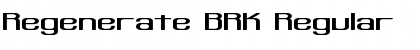 Download Regenerate BRK Font Download Regenerate BRK Font