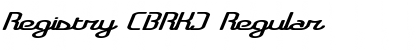 Download Registry (BRK) Font Download Registry (BRK) Font