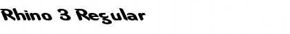 Download Rhino 3 Font Download Rhino 3 Font