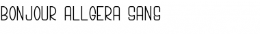 Download Bonjour Allgera Sans Font Download Bonjour Allgera Sans Font