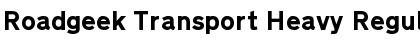 Download Roadgeek Transport Heavy Font Download Roadgeek Transport Heavy Font