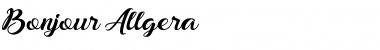 Download Bonjour Allgera Font Download Bonjour Allgera Font