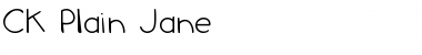 Download CK Plain Jane Font Download CK Plain Jane Font
