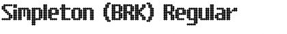 Download Simpleton (BRK) Font Download Simpleton (BRK) Font