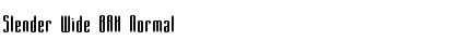 Download Slender Wide BRK Font Download Slender Wide BRK Font