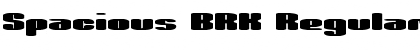 Download Spacious BRK Font Download Spacious BRK Font