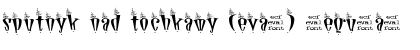 Download sputnyk nad tochkamy (eval) Font Download sputnyk nad tochkamy (eval) Font