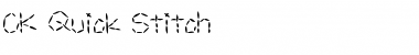 Download CK Quick Stitch Font Download CK Quick Stitch Font