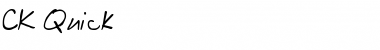 Download CK Quick Font Download CK Quick Font
