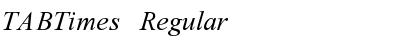 Download TABTimes Font Download TABTimes Font